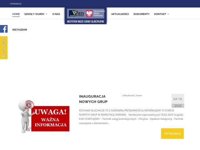Centrum Usług Edukacyjnych - Szkoła „WIED” w Piotrkowie Trybunalskim