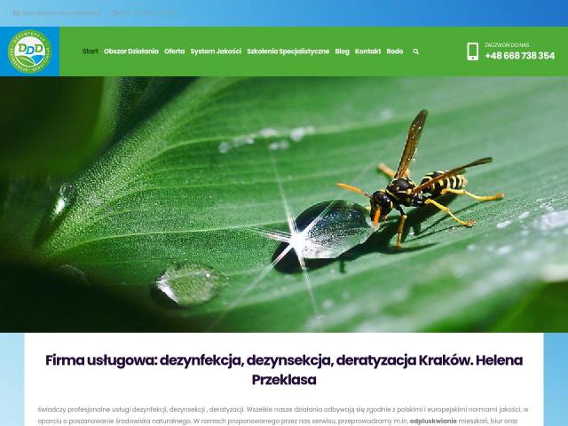 Dezynfekcja - Dezynsekcja - Deratyzacja Helena Przeklasa